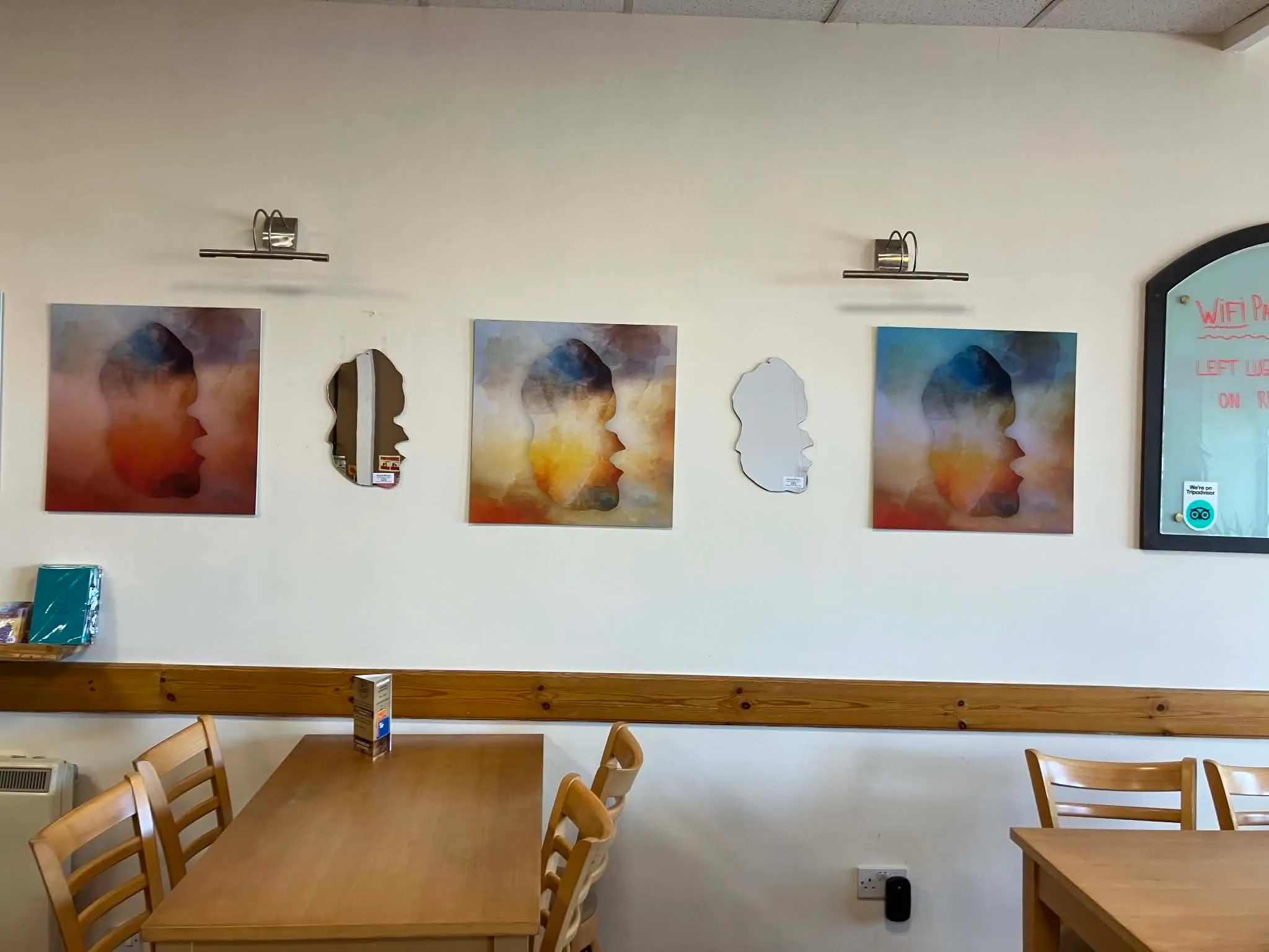 Arran Artwork in the cafe