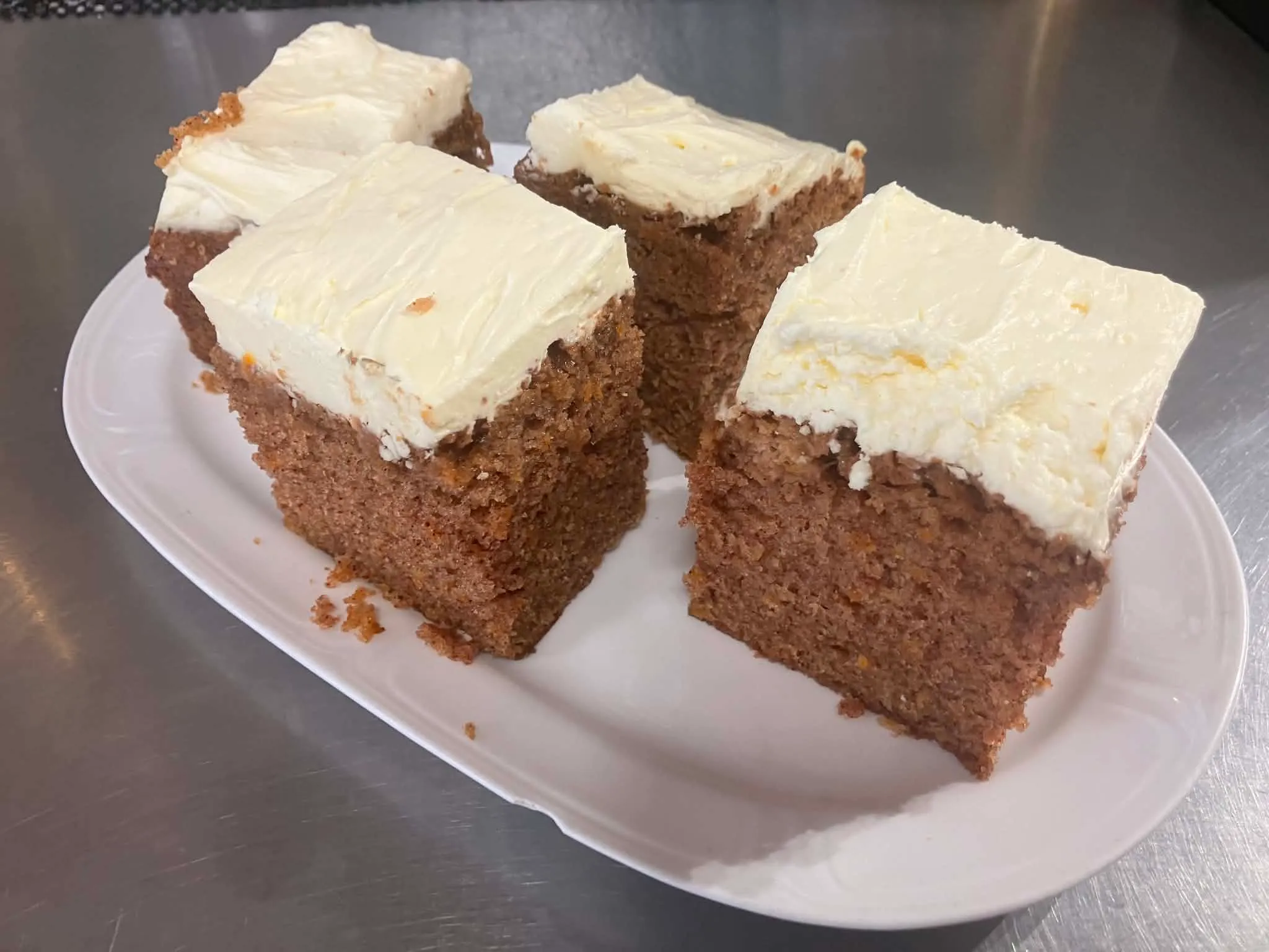 Carrot Cake is a popular item at Copperwheats Coffee House