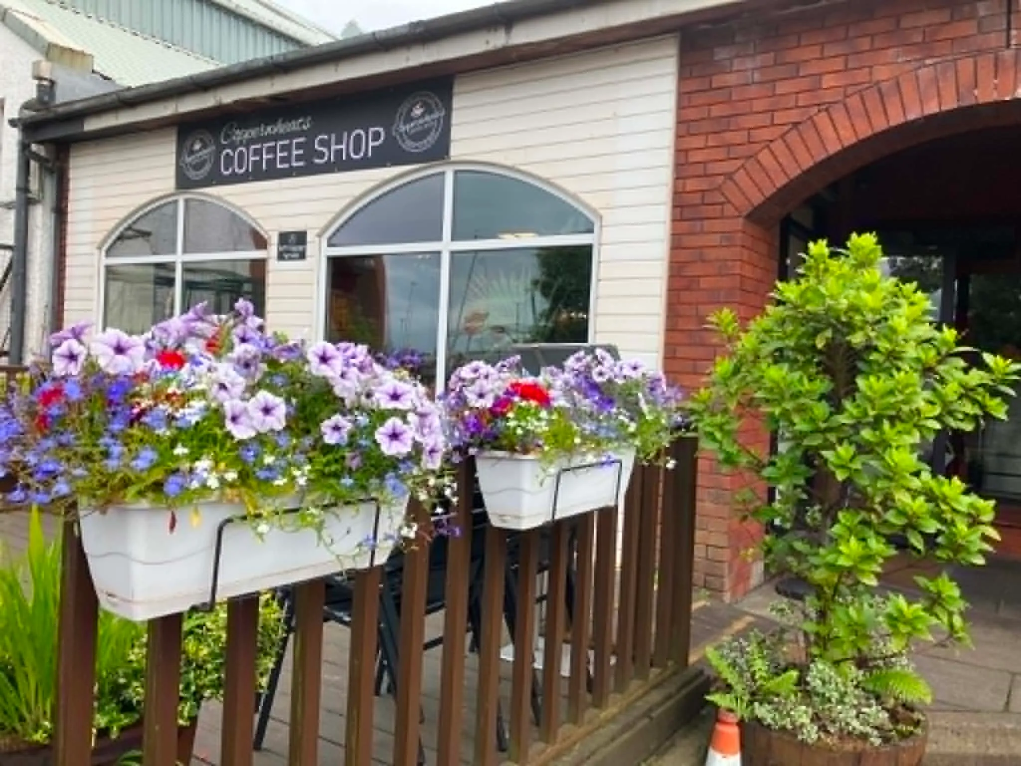 Exterior view of Copperwheats Coffee House front