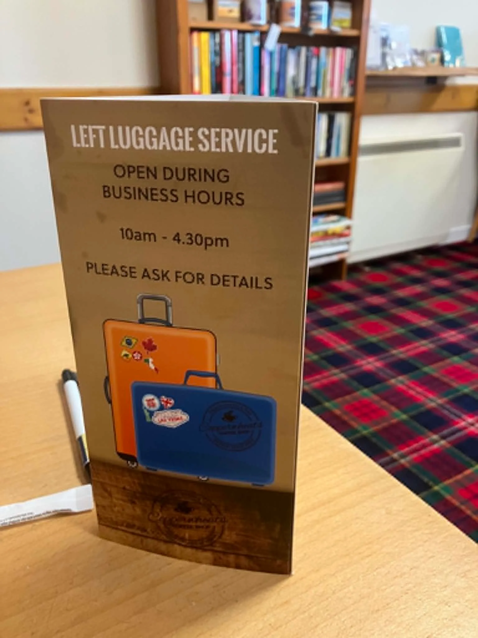 Secure Left Luggage Service at Copperwheats Coffee House